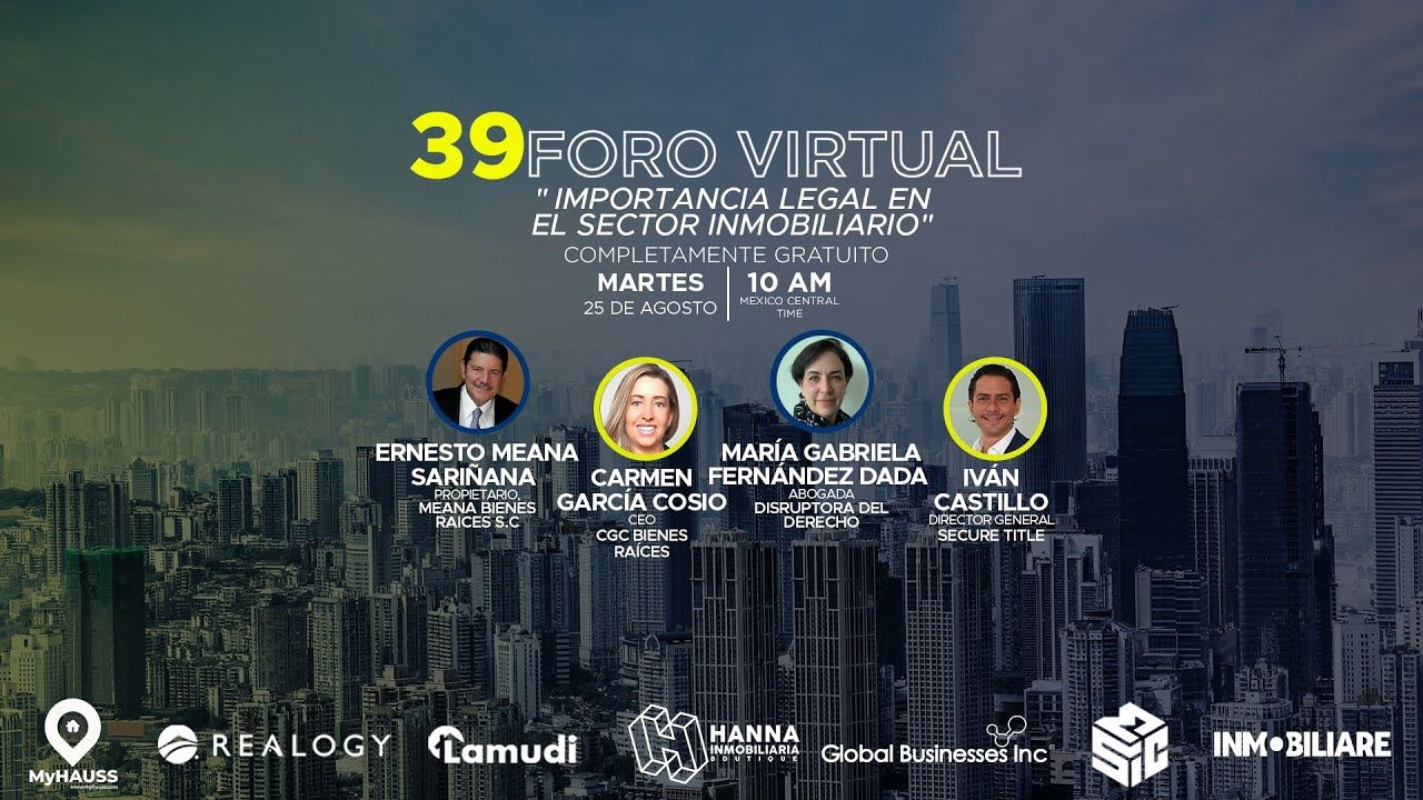 IMPORTANCIA LEGAL EN EL SECTOR INMOBILIARIO FORO 39