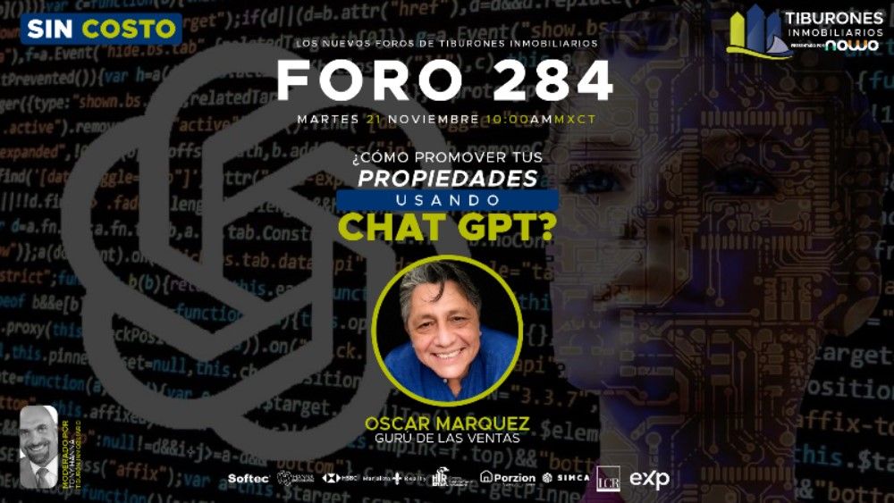 FORO 284 – “Cómo promover tus propiedades usando ChatGPT?”