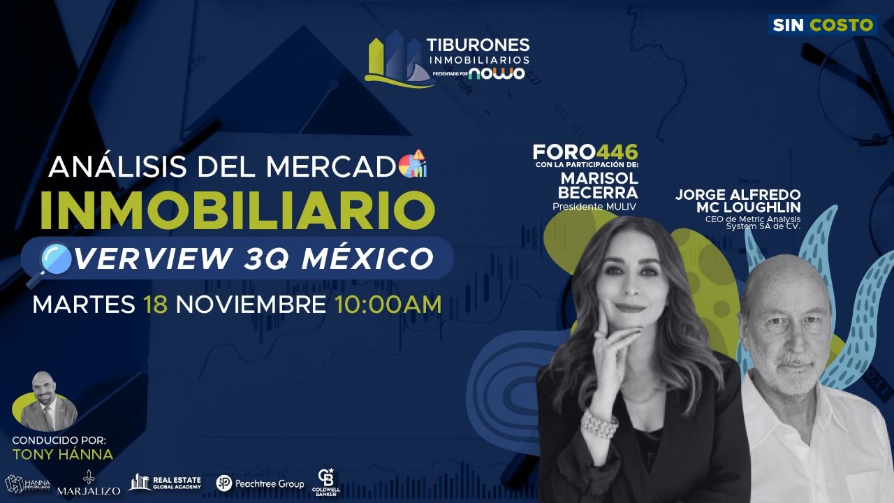 FORO 446 – ANÁLISIS DEL MERCADOINMOBILIARIO Overview 3Q México