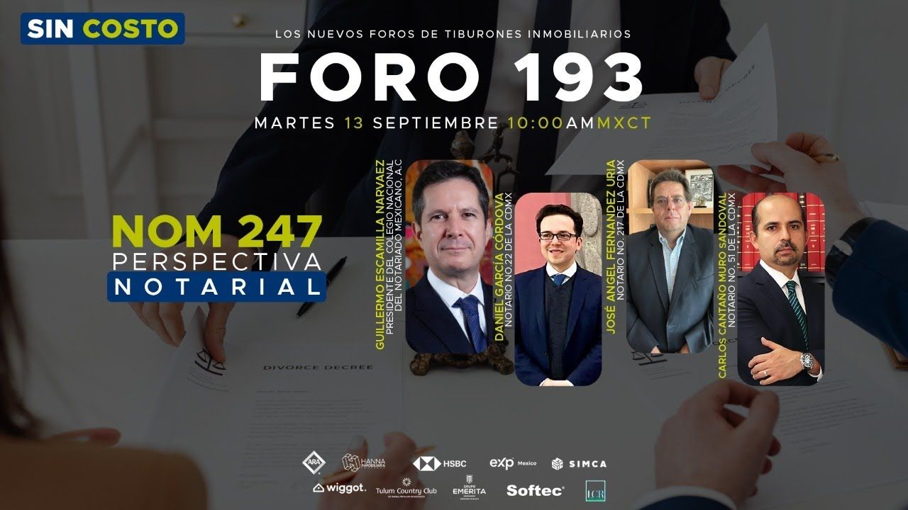 FORO 193 – NOM 247 PERSPECTIVA NOTARIAL